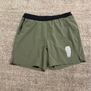 Ten Thousand Olive Green Athletic Shorts